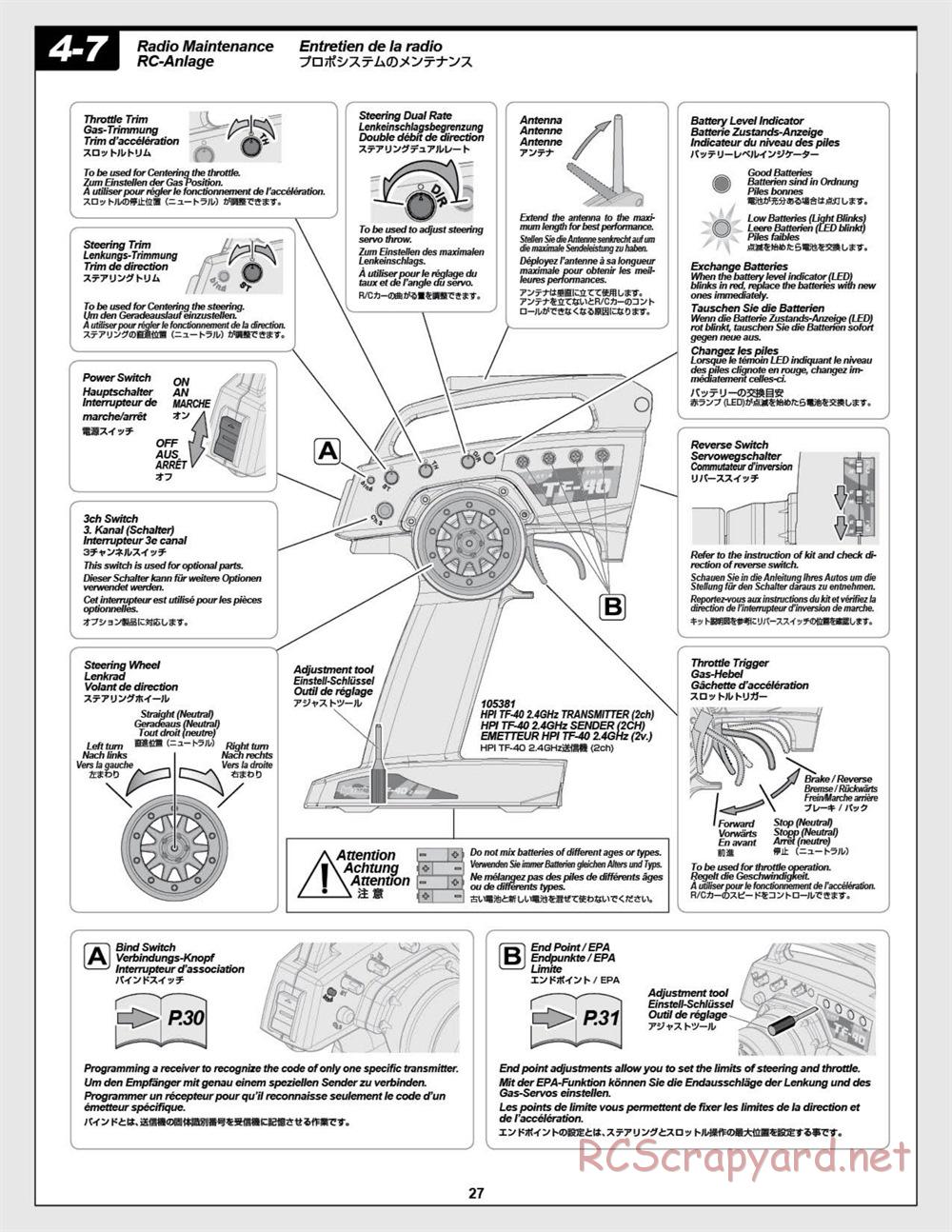 HPI - E-Firestorm-10T - Manual - Page 27