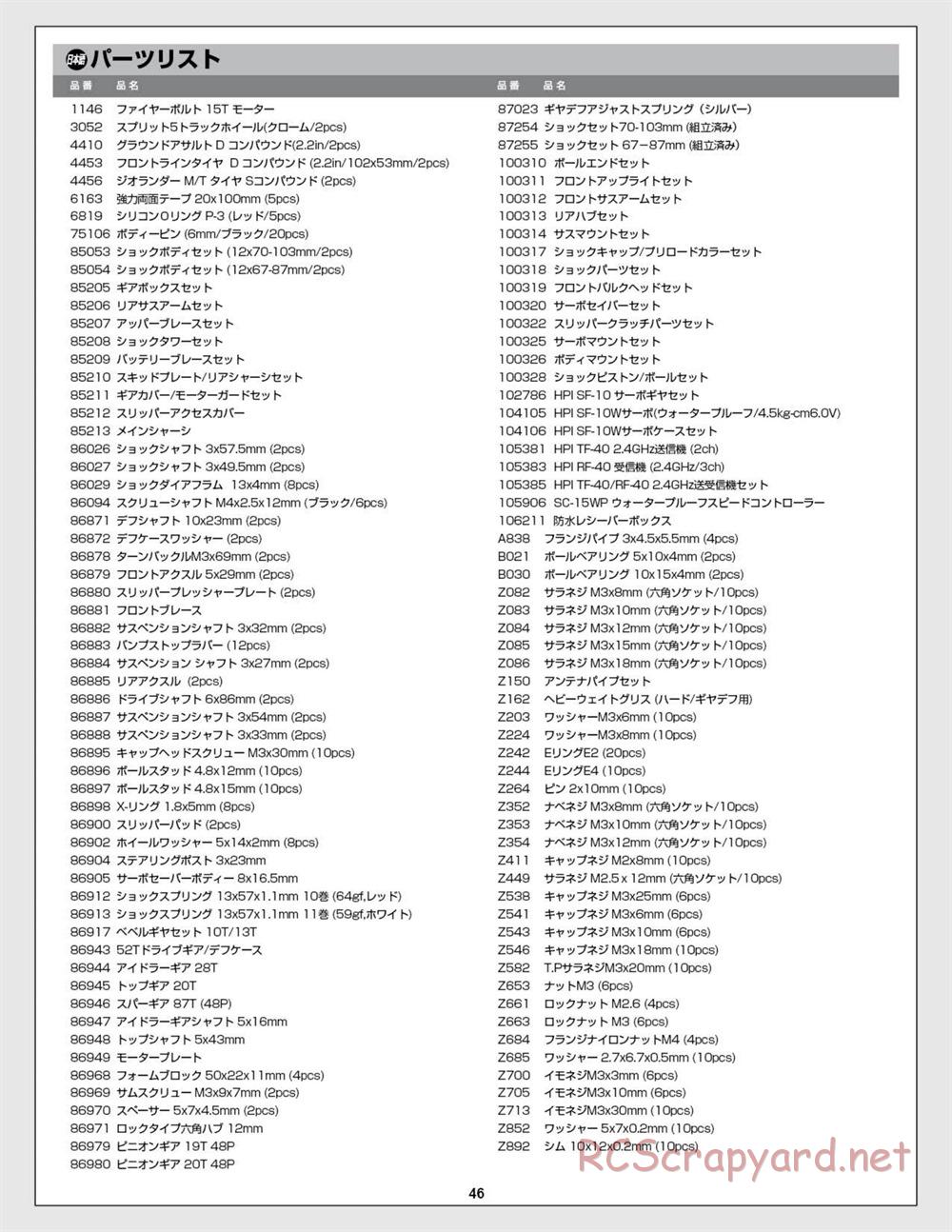 HPI - E-Firestorm-10T - Manual - Page 46