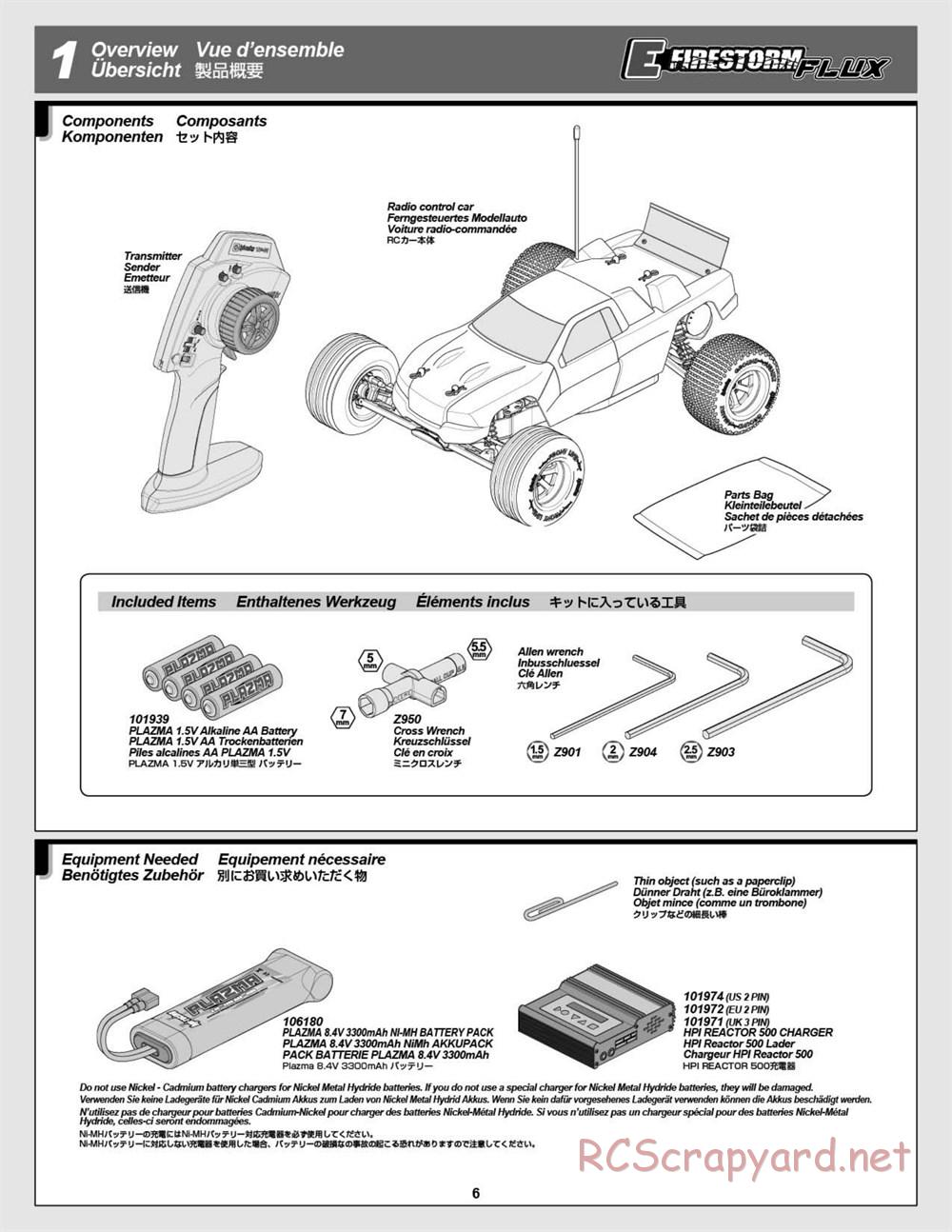 HPI - E-Firestorm 10T Flux - Manual - Page 6