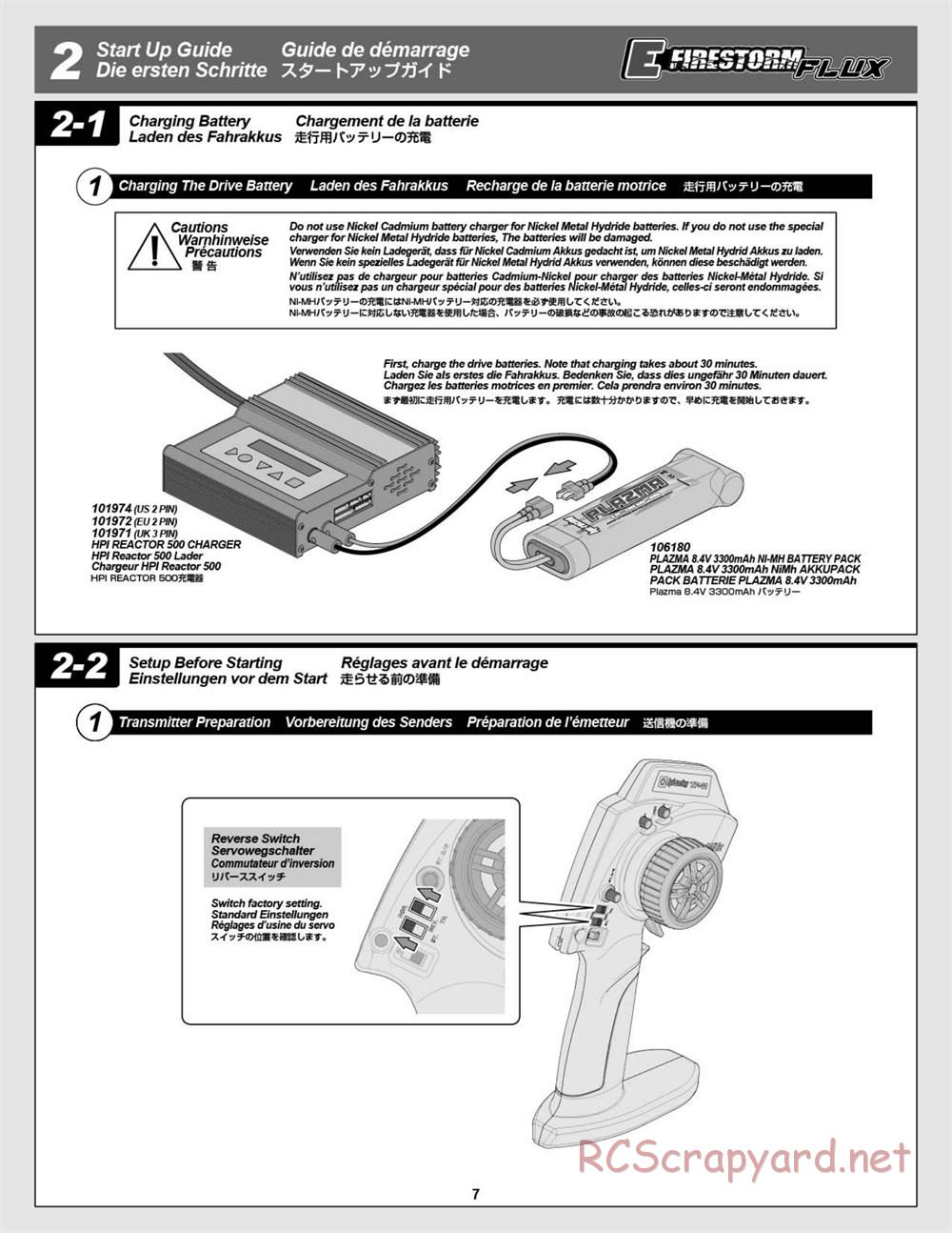 HPI - E-Firestorm 10T Flux - Manual - Page 7