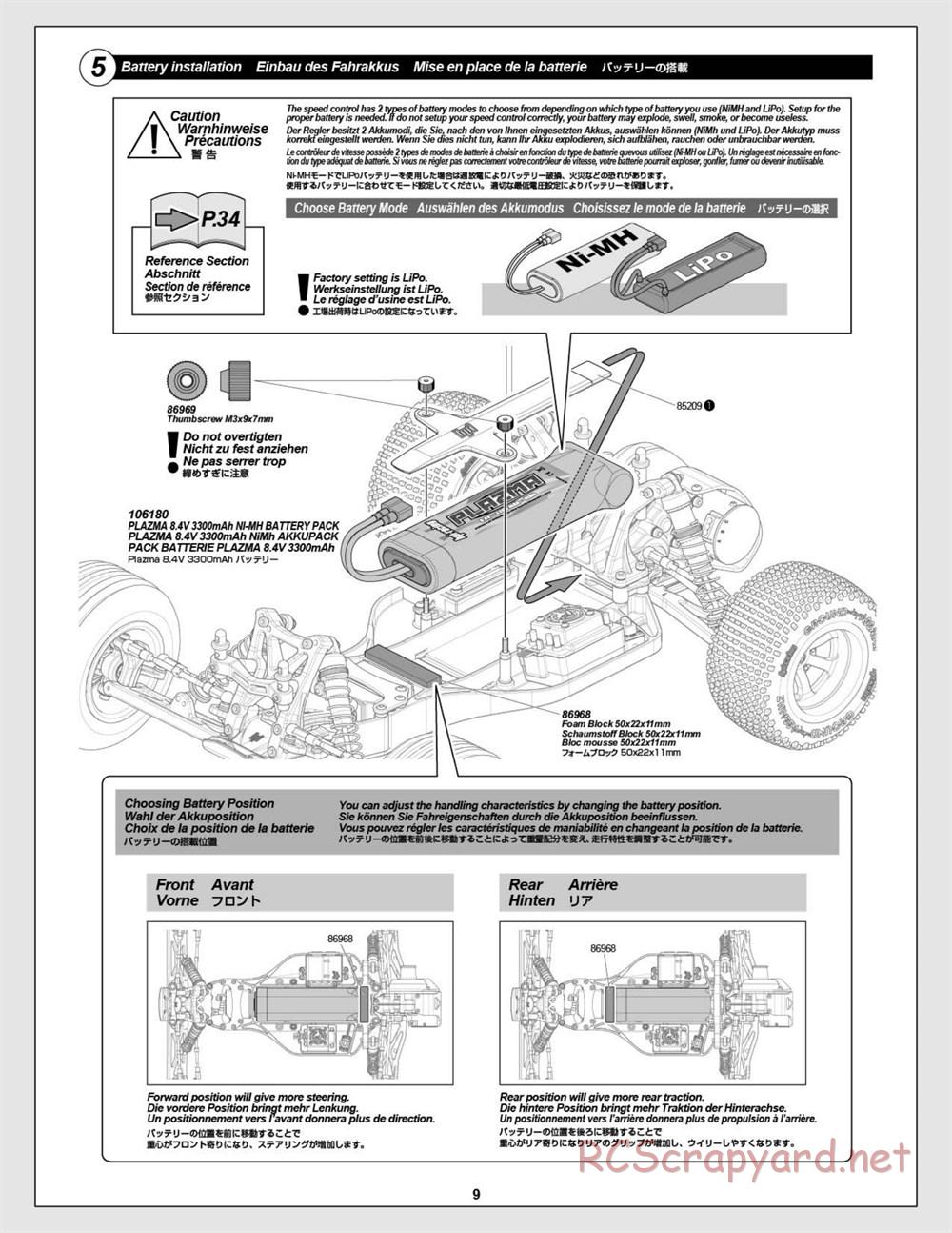 HPI - E-Firestorm 10T Flux - Manual - Page 9