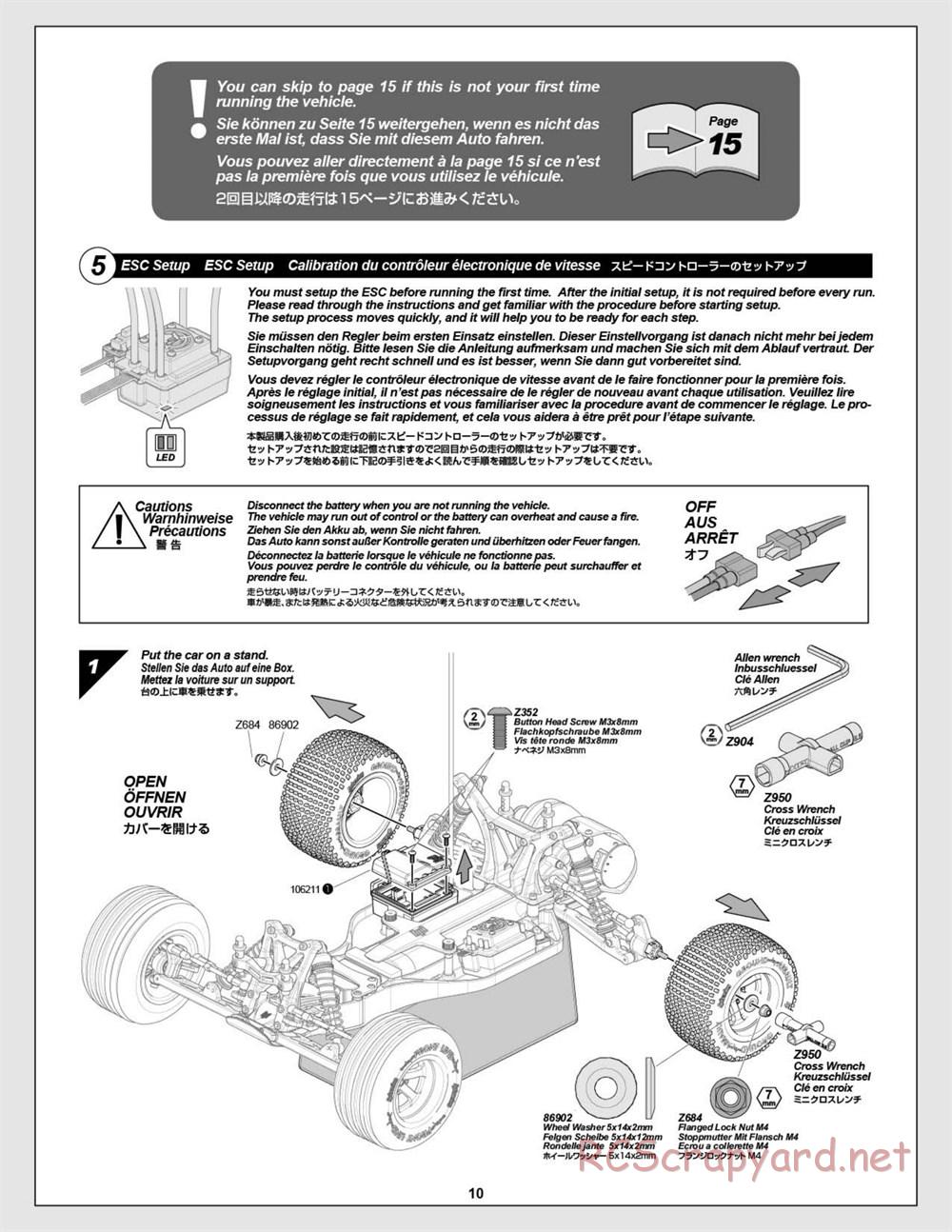 HPI - E-Firestorm 10T Flux - Manual - Page 10