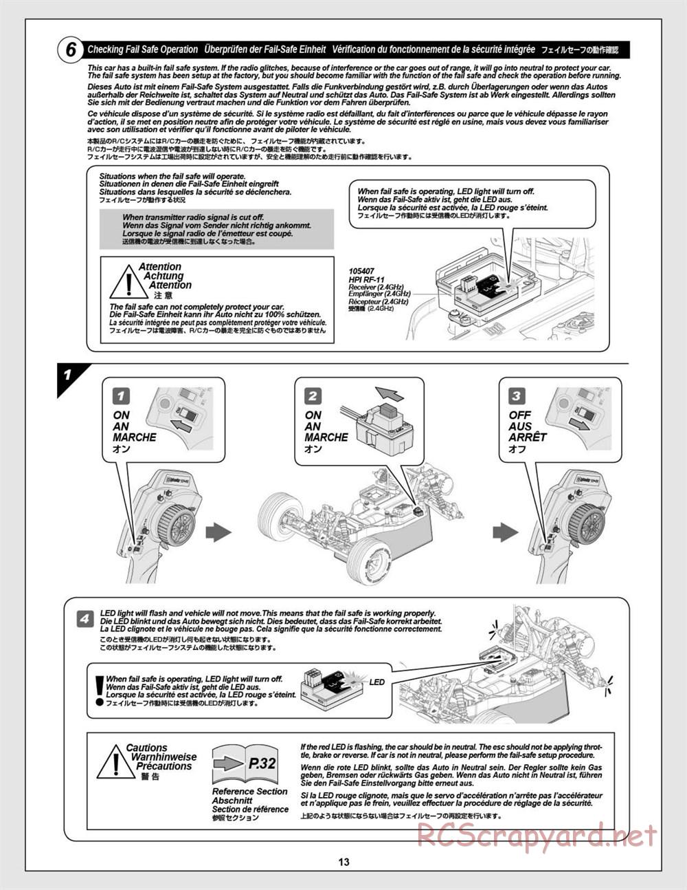 HPI - E-Firestorm 10T Flux - Manual - Page 13