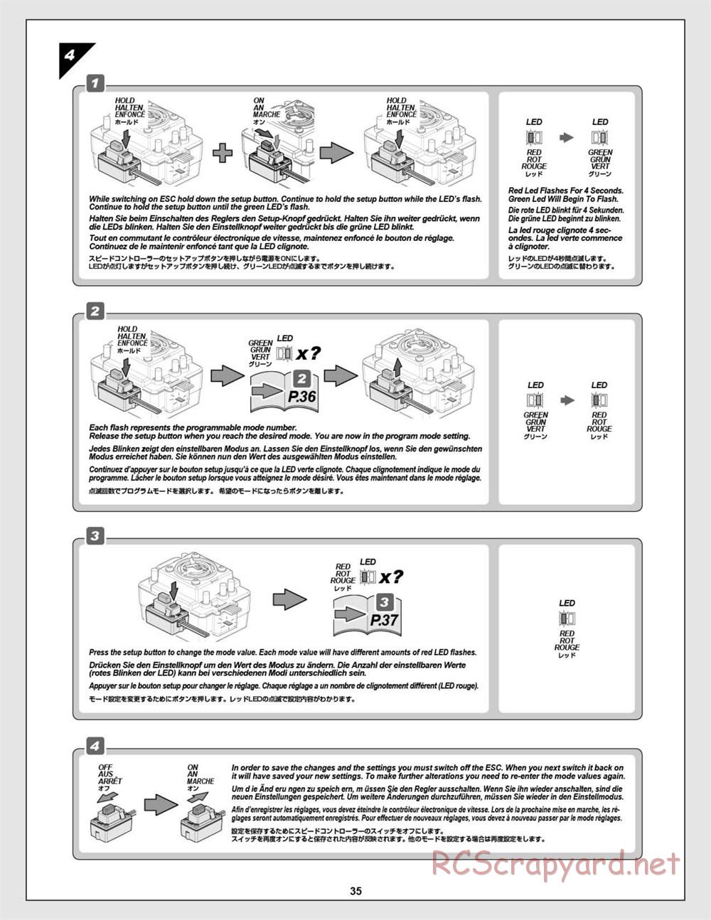 HPI - E-Firestorm 10T Flux - Manual - Page 35