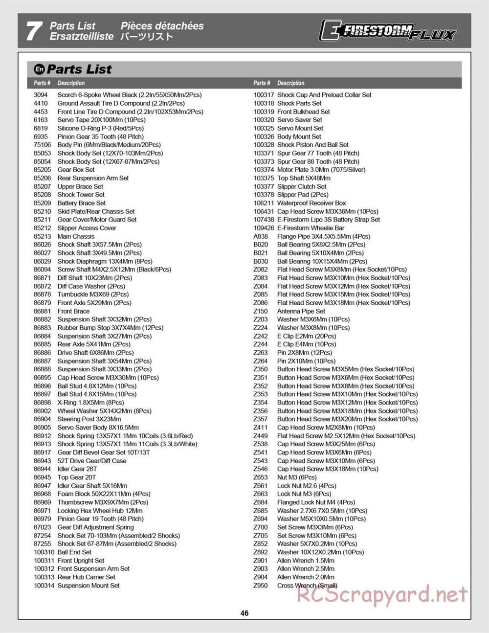 HPI - E-Firestorm 10T Flux - Manual - Page 46