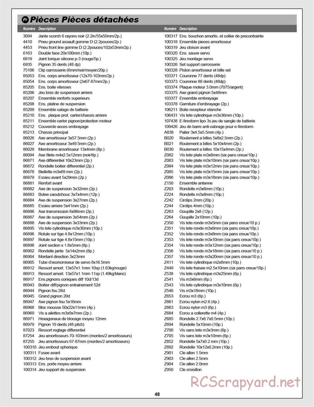 HPI - E-Firestorm 10T Flux - Manual - Page 48