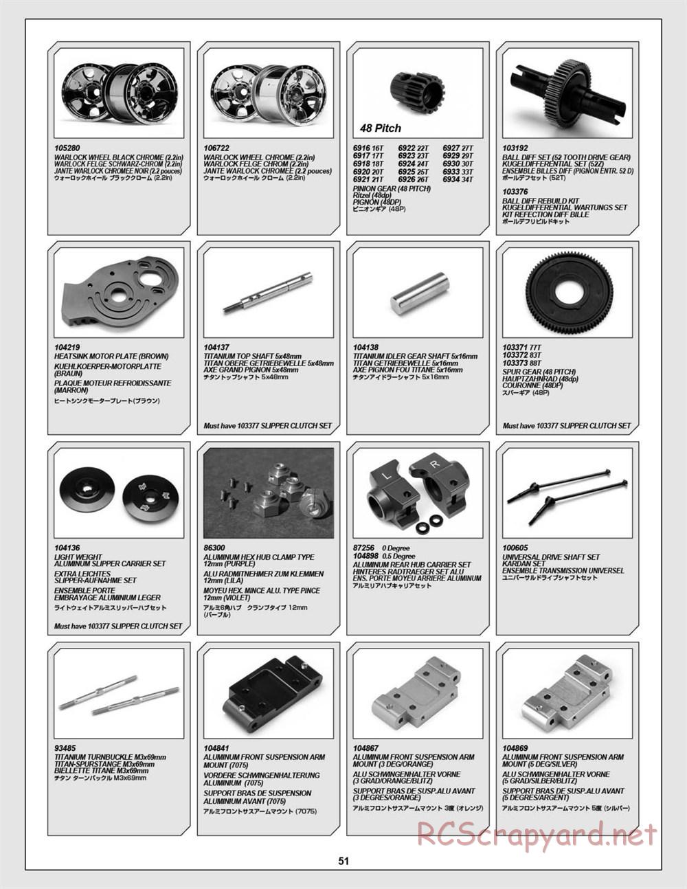 HPI - E-Firestorm 10T Flux - Manual - Page 51