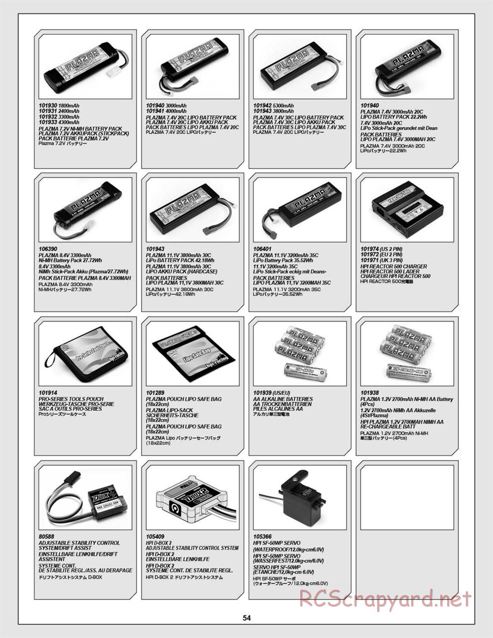 HPI - E-Firestorm 10T Flux - Manual - Page 54