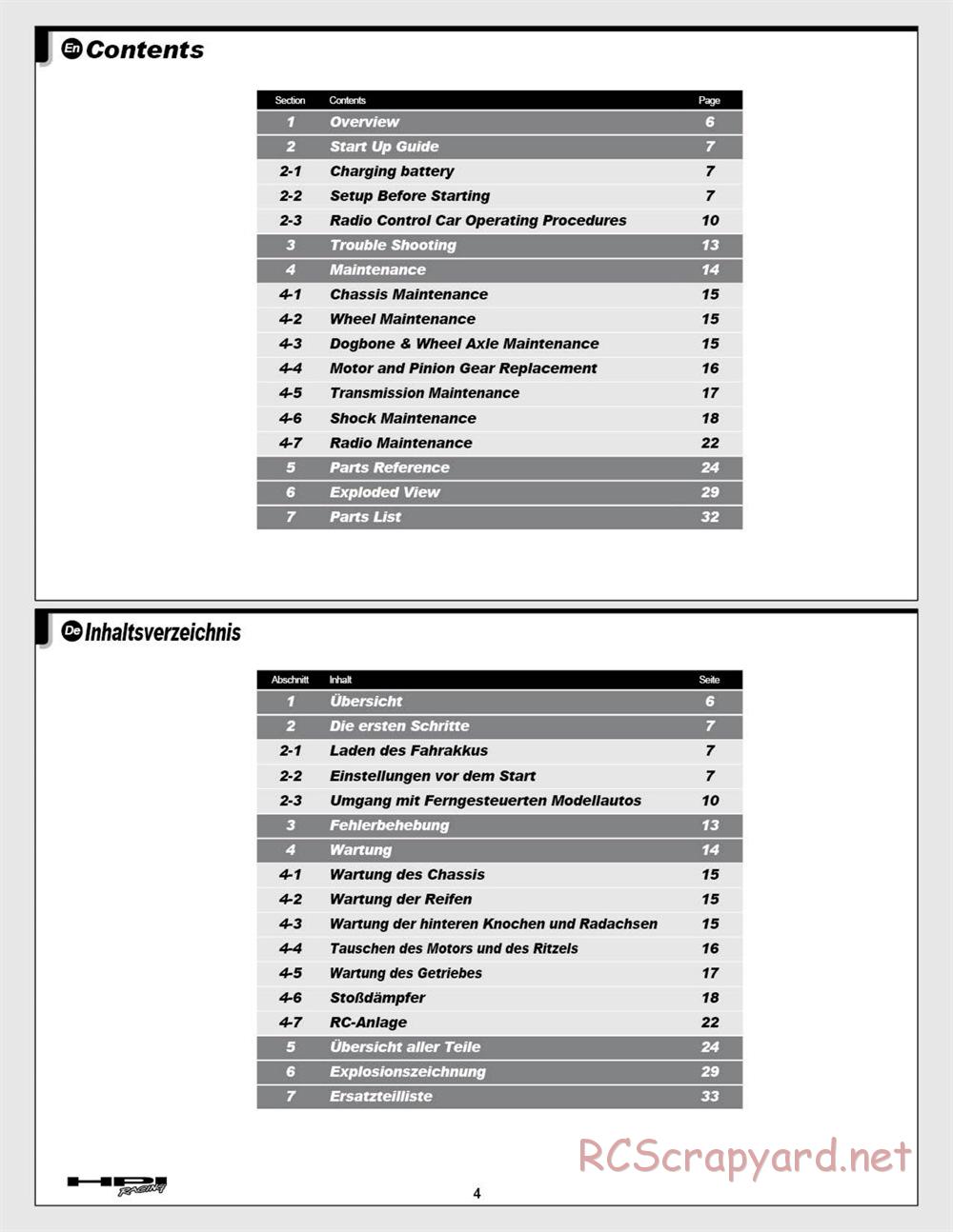 HPI - E-Firestorm 10T - Manual - Page 4