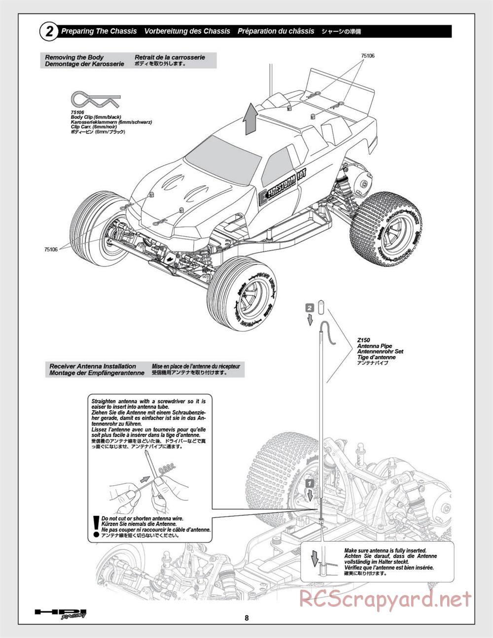 HPI - E-Firestorm 10T - Manual - Page 8