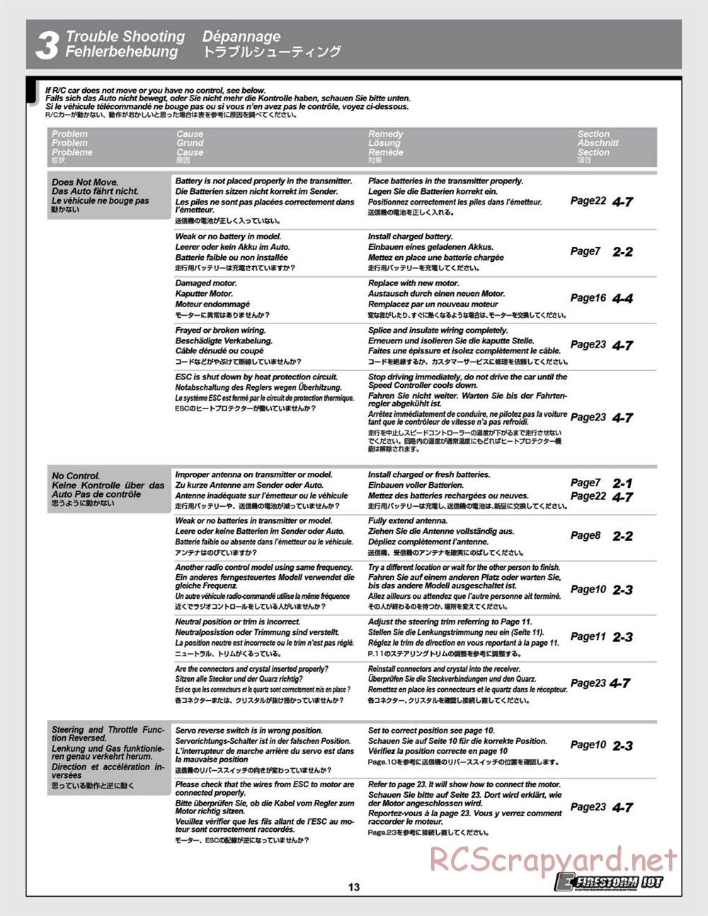 HPI - E-Firestorm 10T - Manual - Page 13