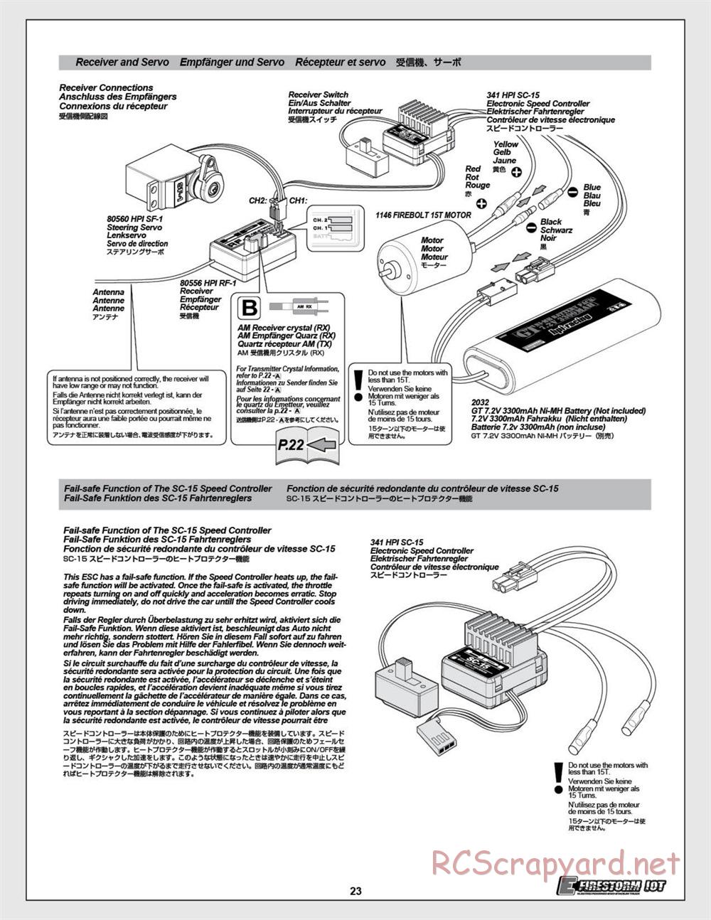 HPI - E-Firestorm 10T - Manual - Page 23