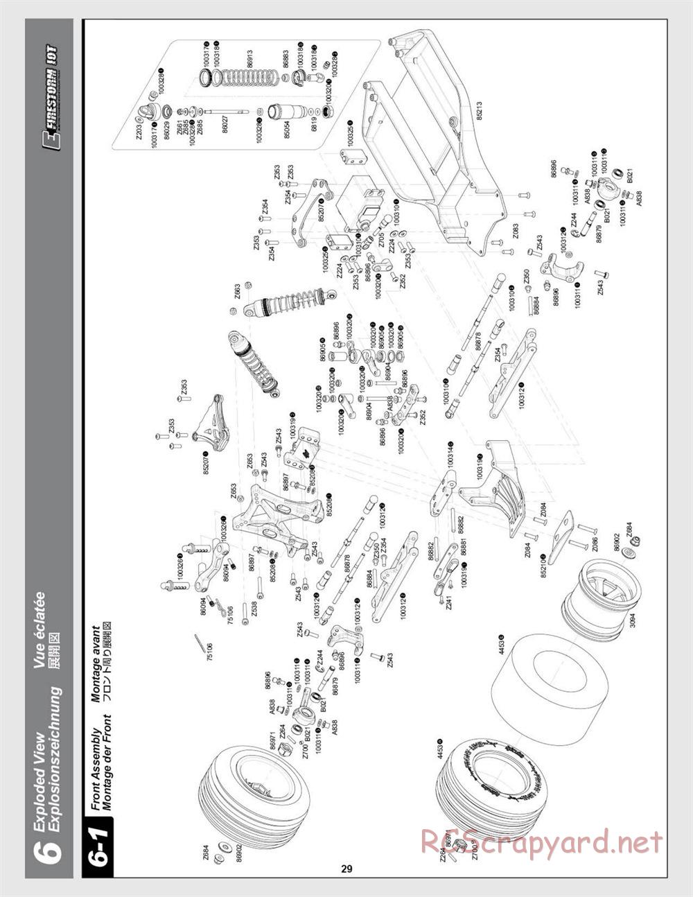 HPI - E-Firestorm 10T - Exploded View - Page 29