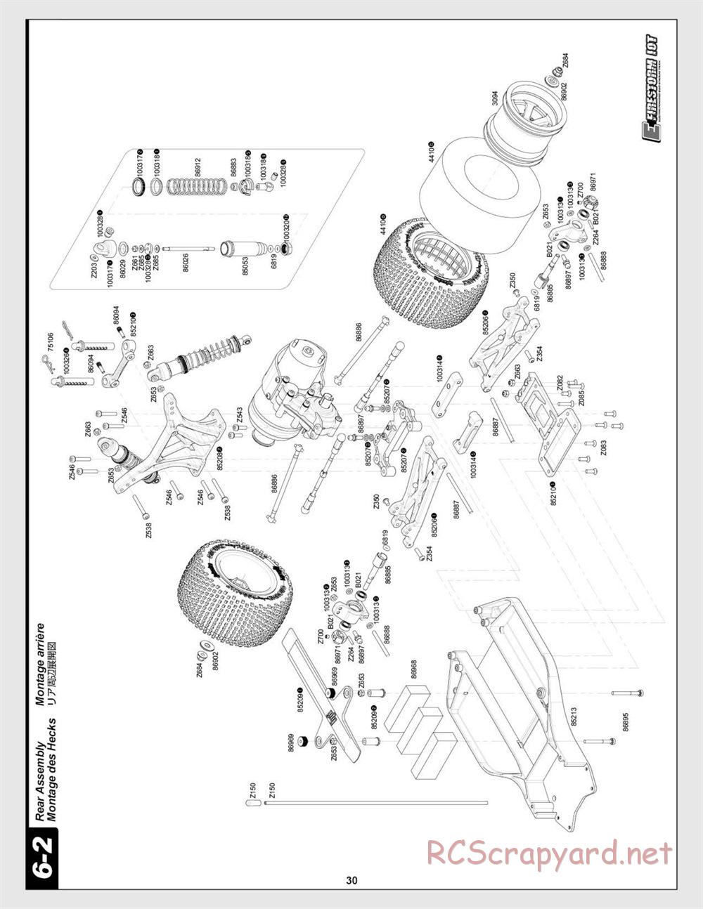 HPI - E-Firestorm 10T - Exploded View - Page 30