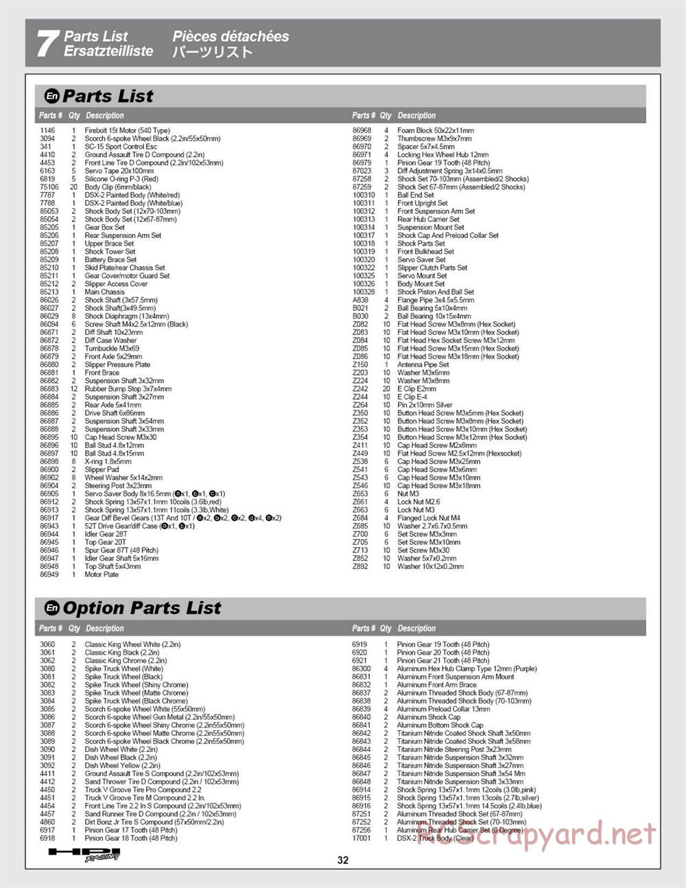 HPI - E-Firestorm 10T - Manual - Page 32