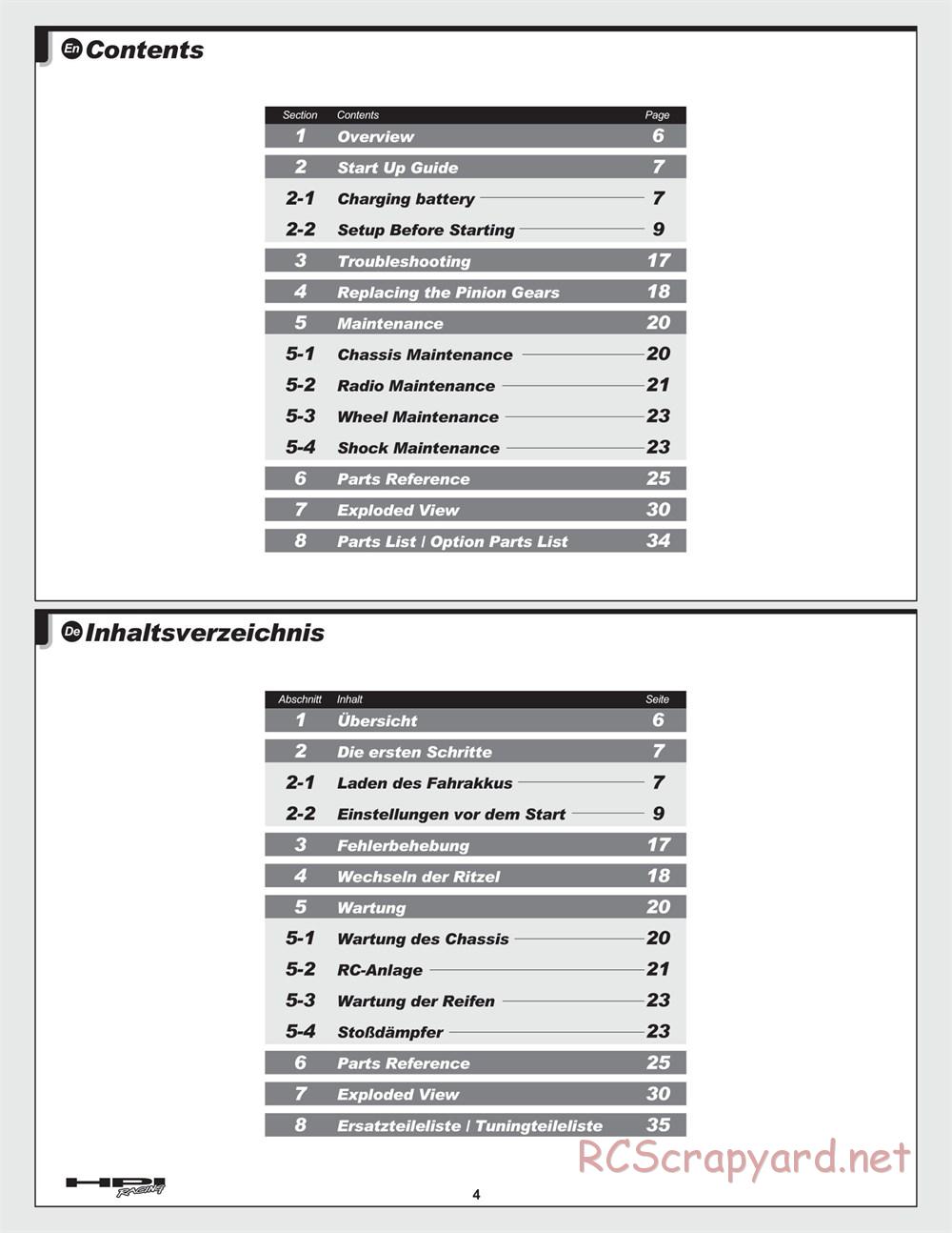 HPI - E-Savage - Manual - Page 4