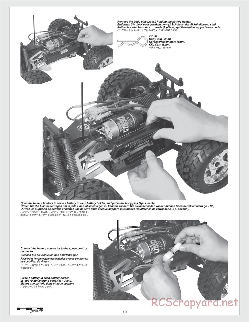 HPI - E-Savage - Manual - Page 10