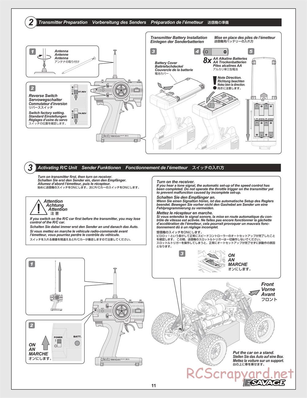 HPI - E-Savage - Manual - Page 11