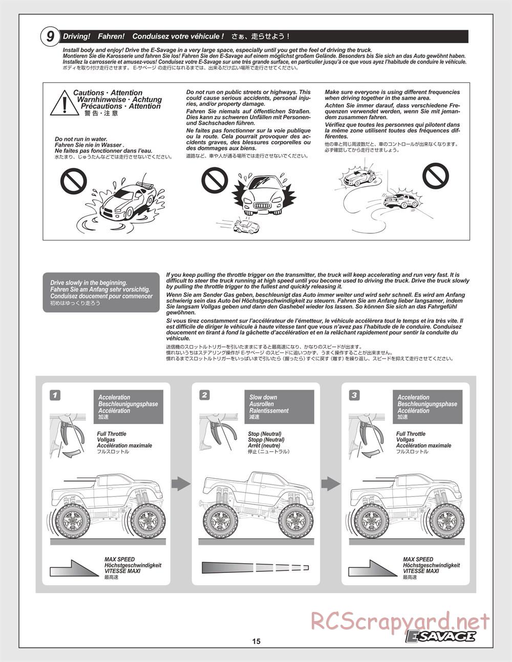 HPI - E-Savage - Manual - Page 15