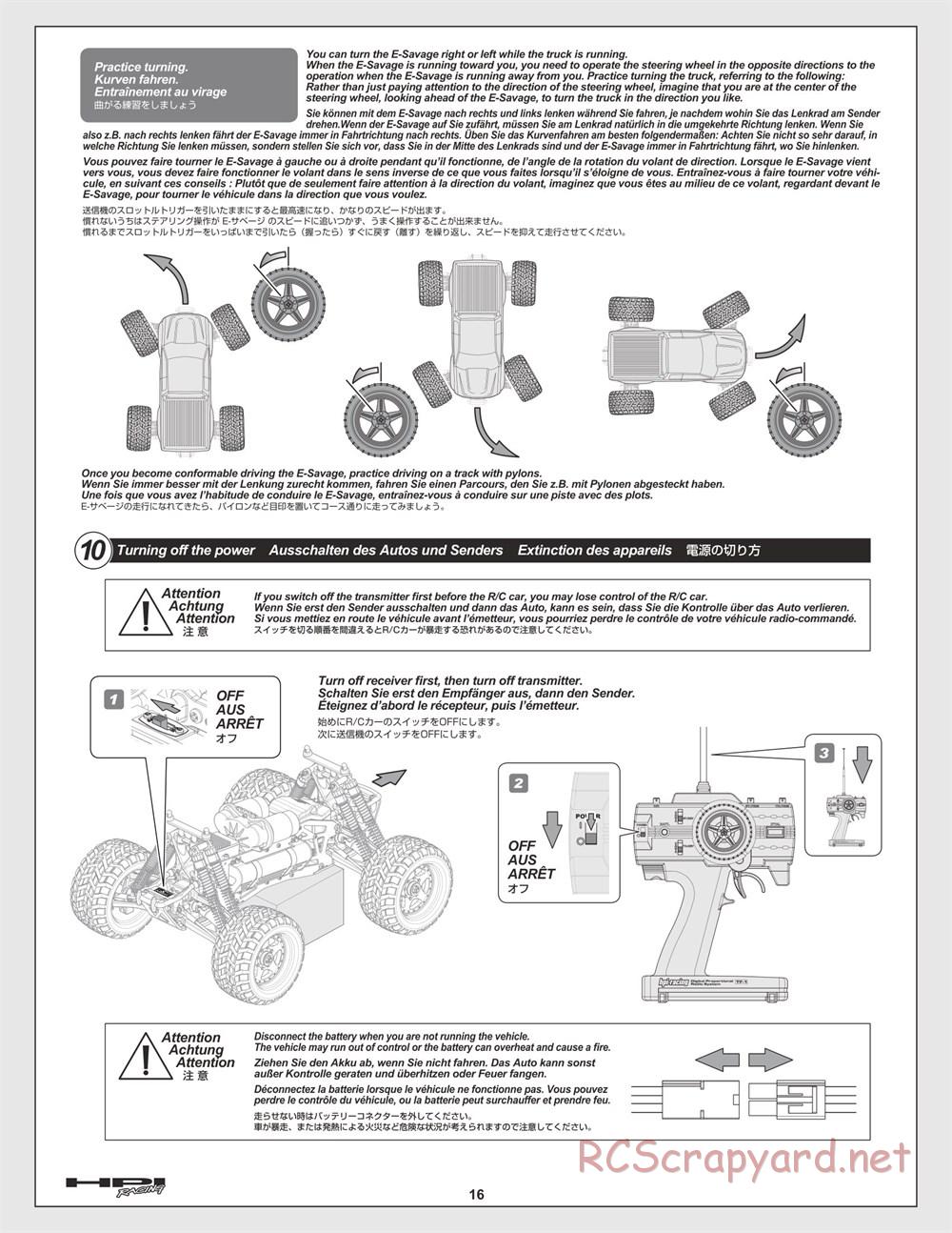 HPI - E-Savage - Manual - Page 16