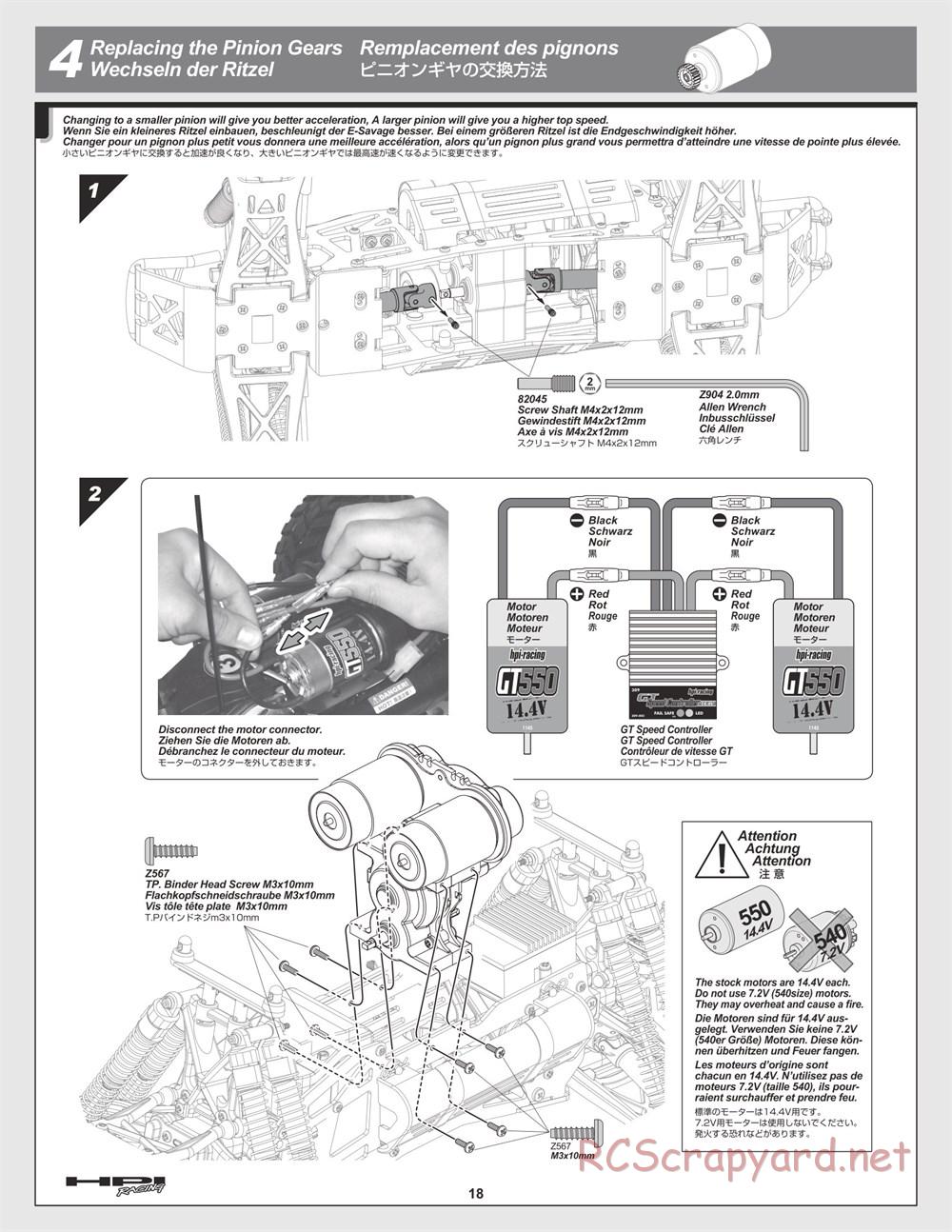 HPI - E-Savage - Manual - Page 18