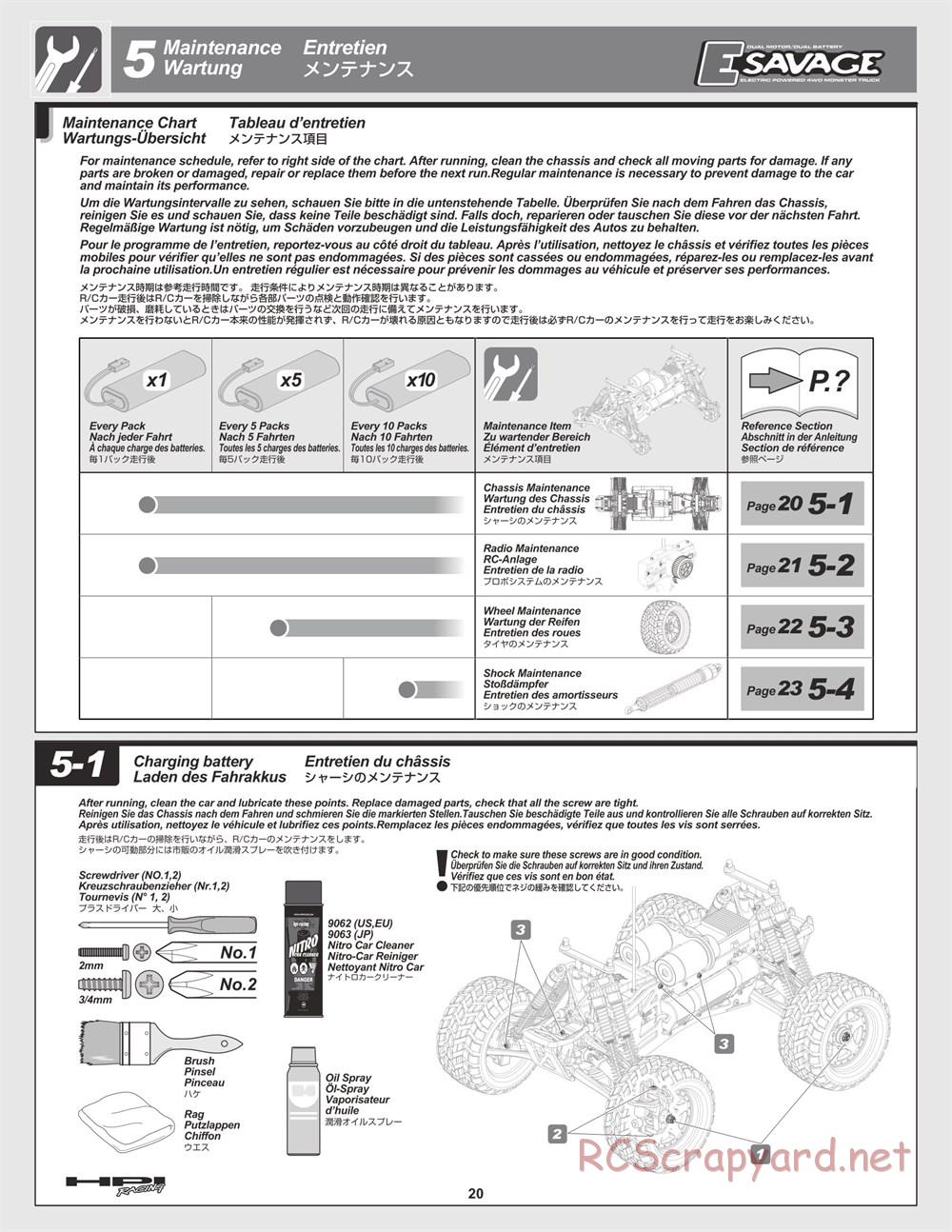 HPI - E-Savage - Manual - Page 20