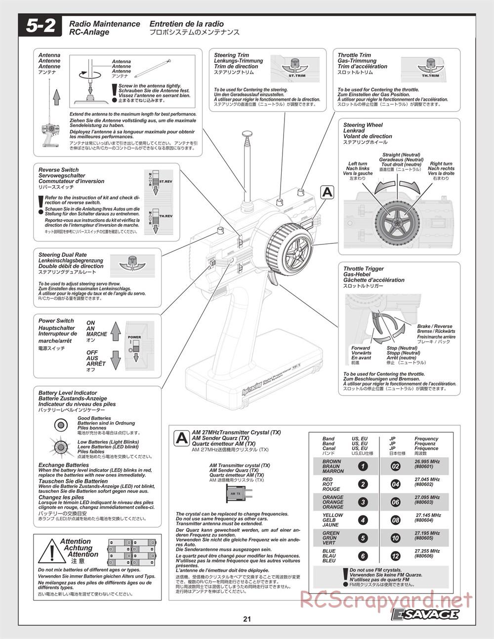 HPI - E-Savage - Manual - Page 21