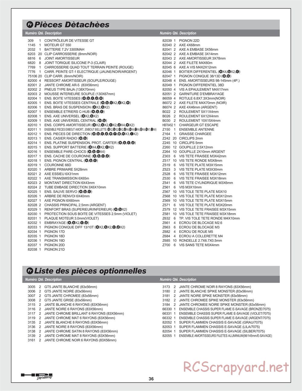 HPI - E-Savage - Manual - Page 36