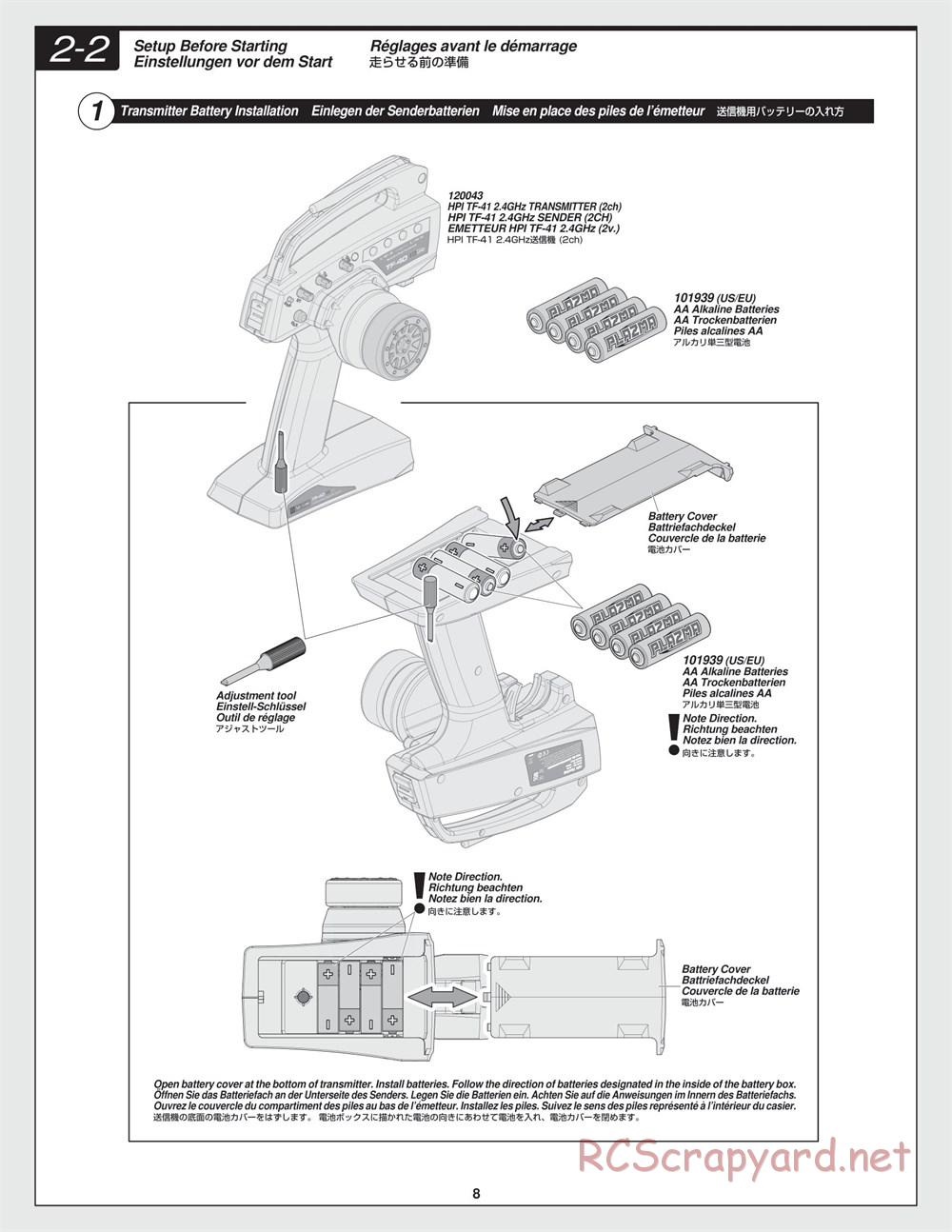 HPI - E10 Drift - Manual - Page 8