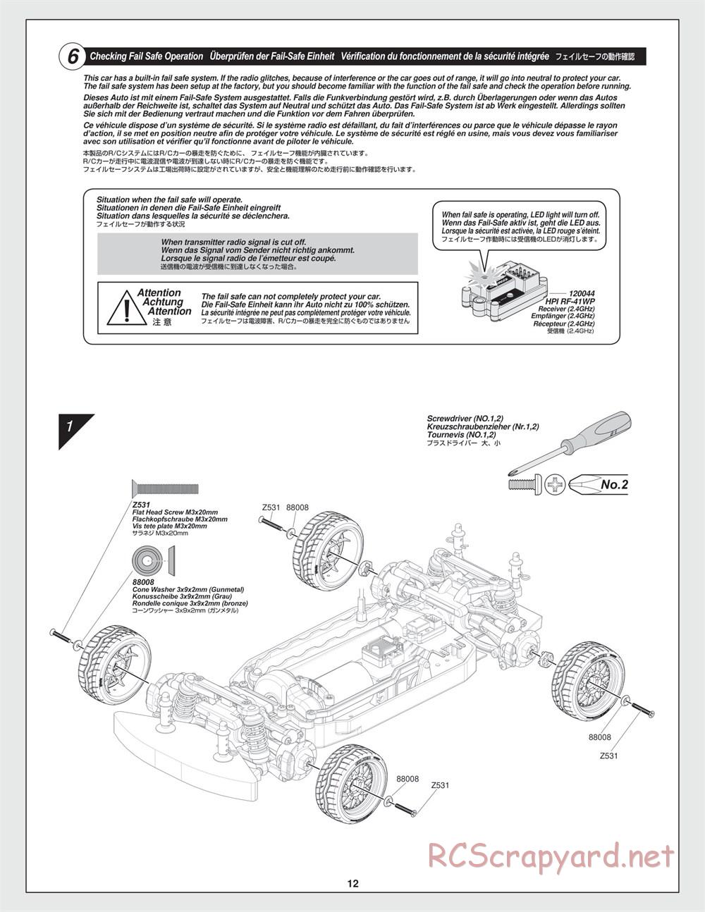 HPI - E10 Drift - Manual - Page 12