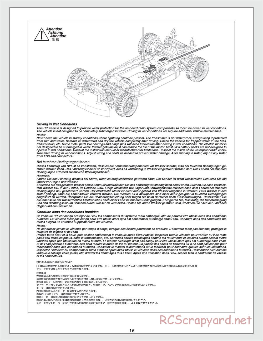 HPI - E10 Drift - Manual - Page 19