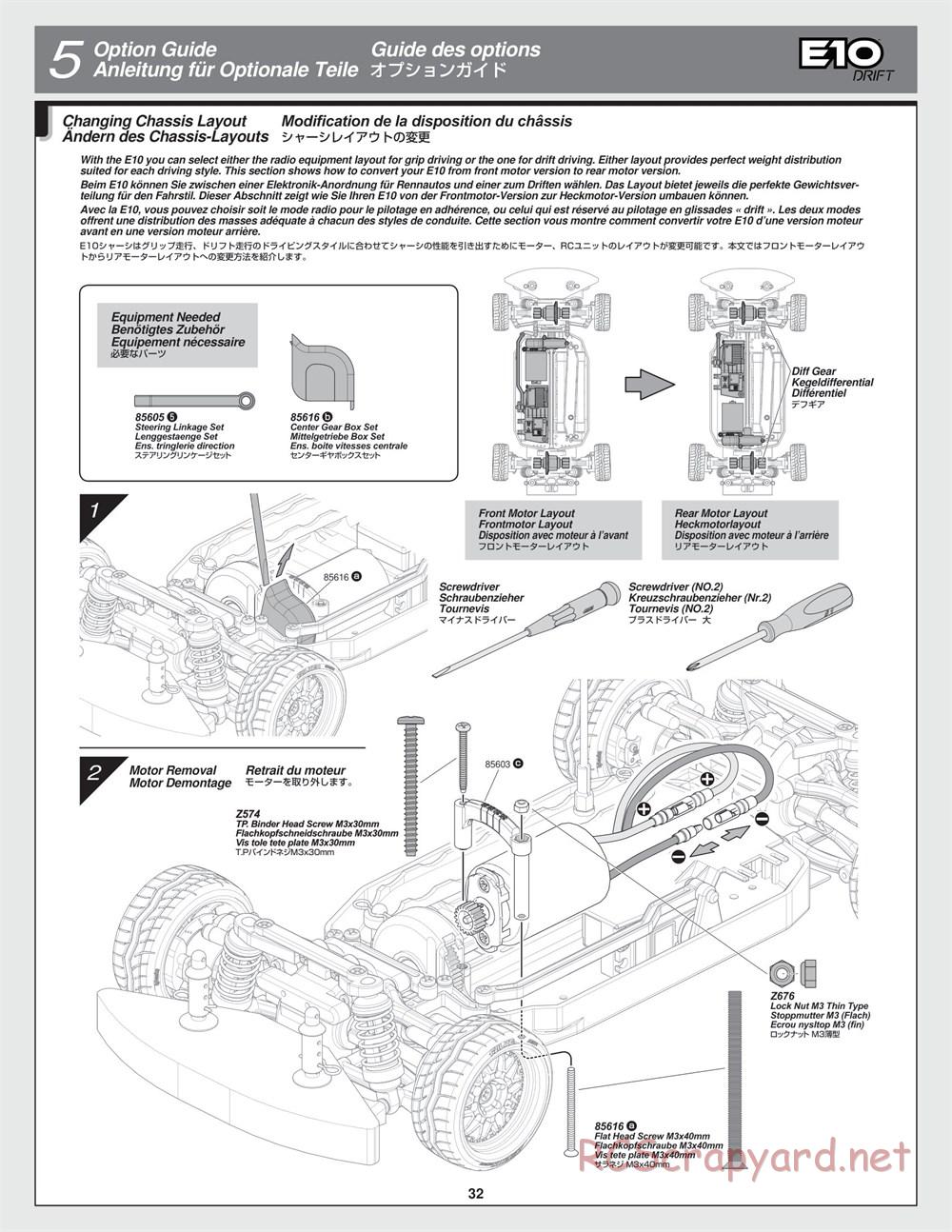 HPI - E10 Drift - Manual - Page 32