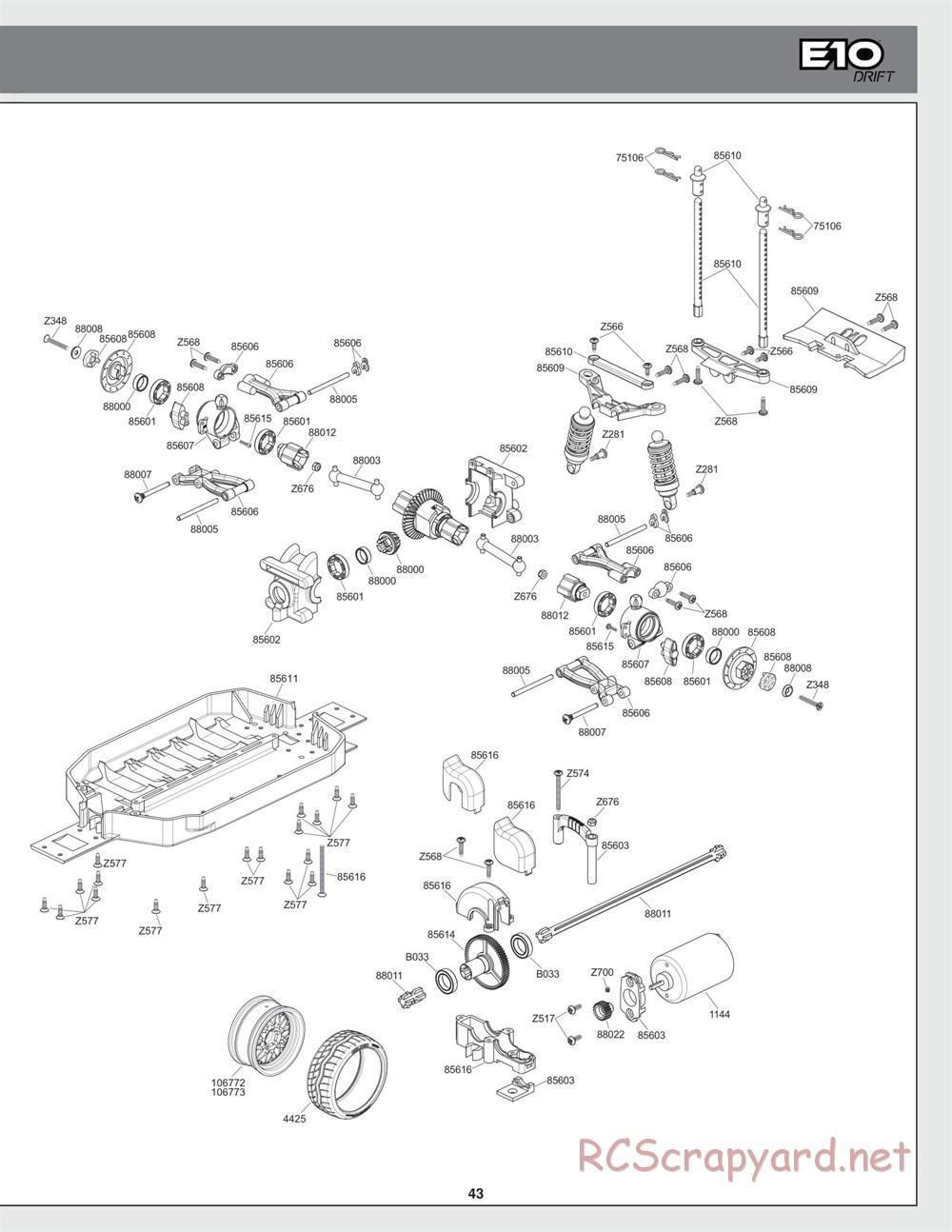 HPI - E10 Drift - Manual - Page 43