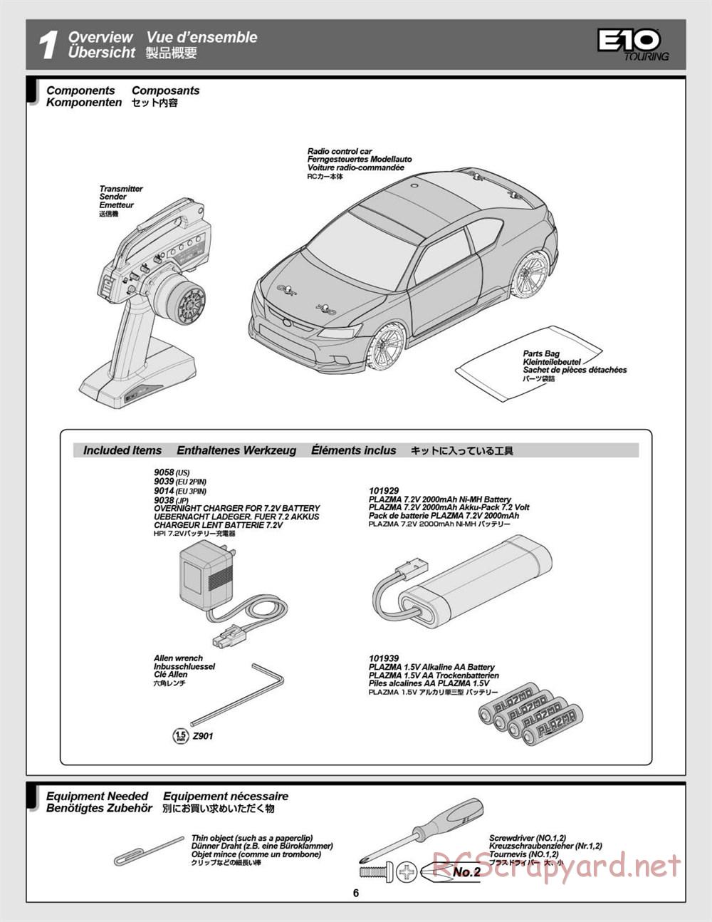 HPI - E10 - Manual - Page 6