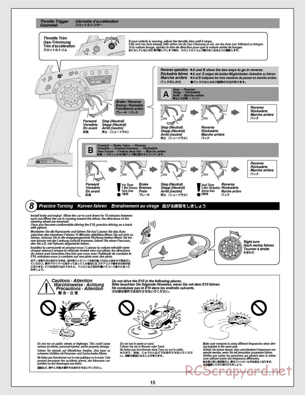 HPI - E10 - Manual - Page 15