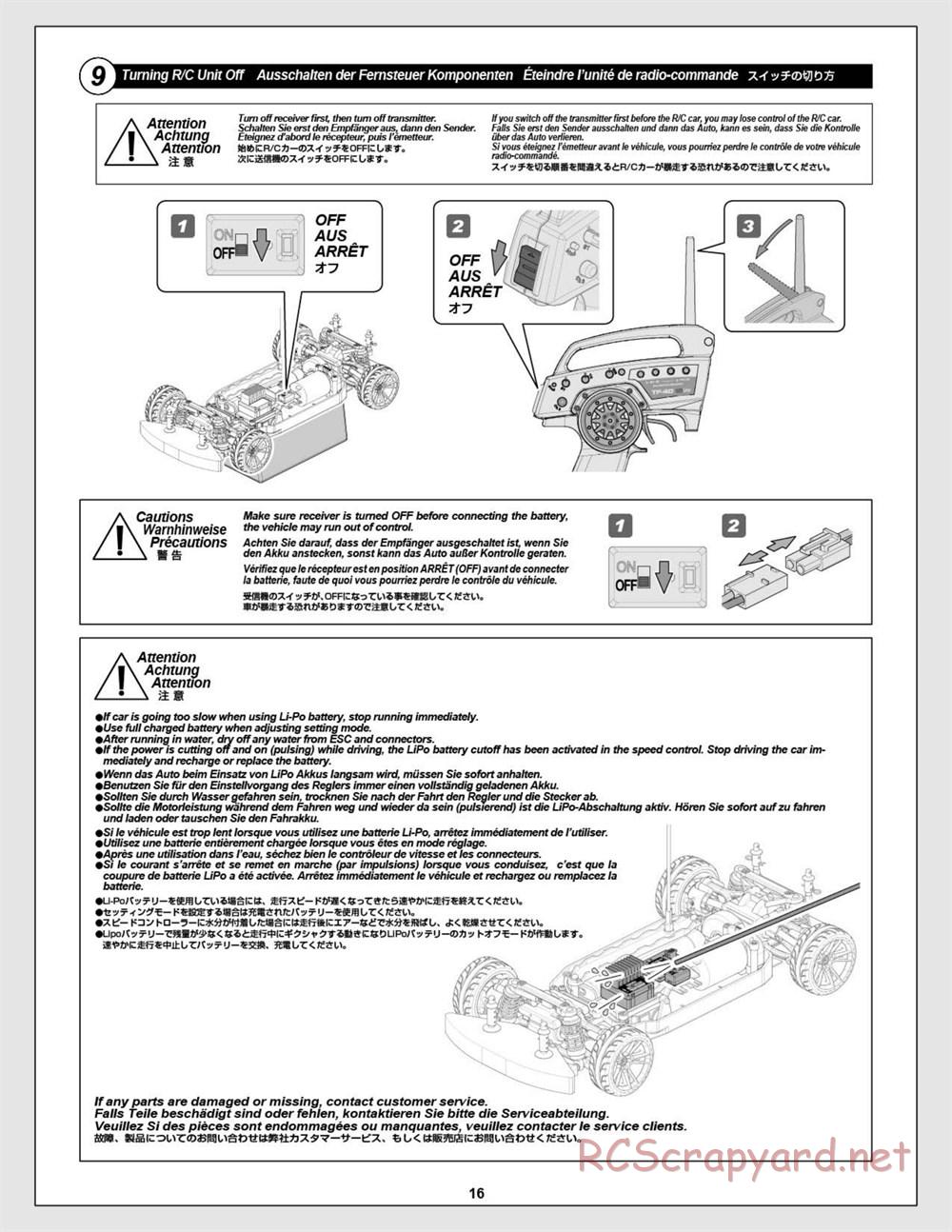 HPI - E10 - Manual - Page 16
