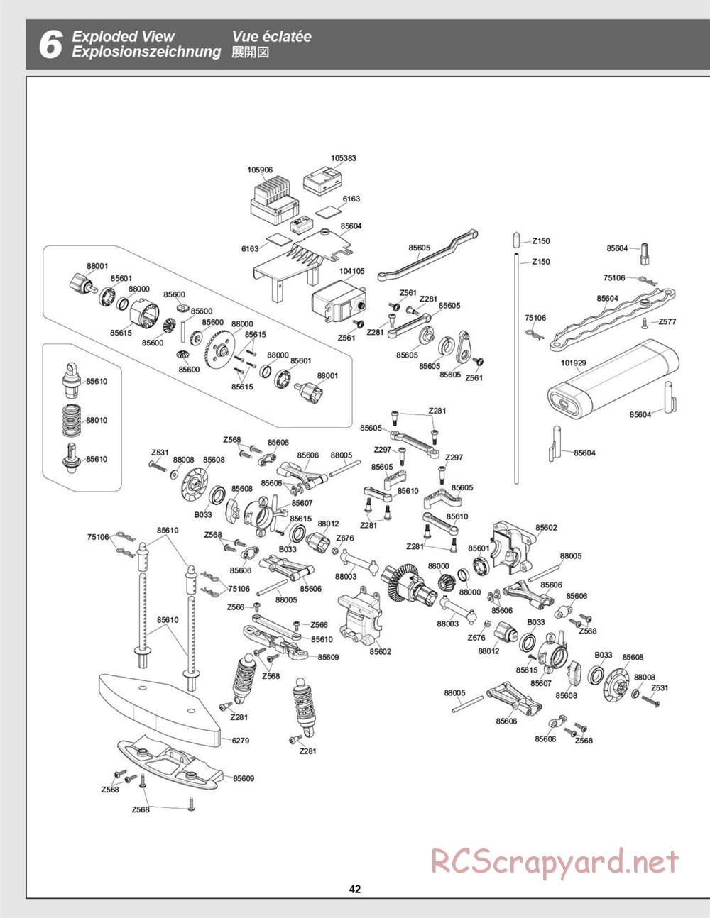 HPI - E10 - Exploded View - Page 42