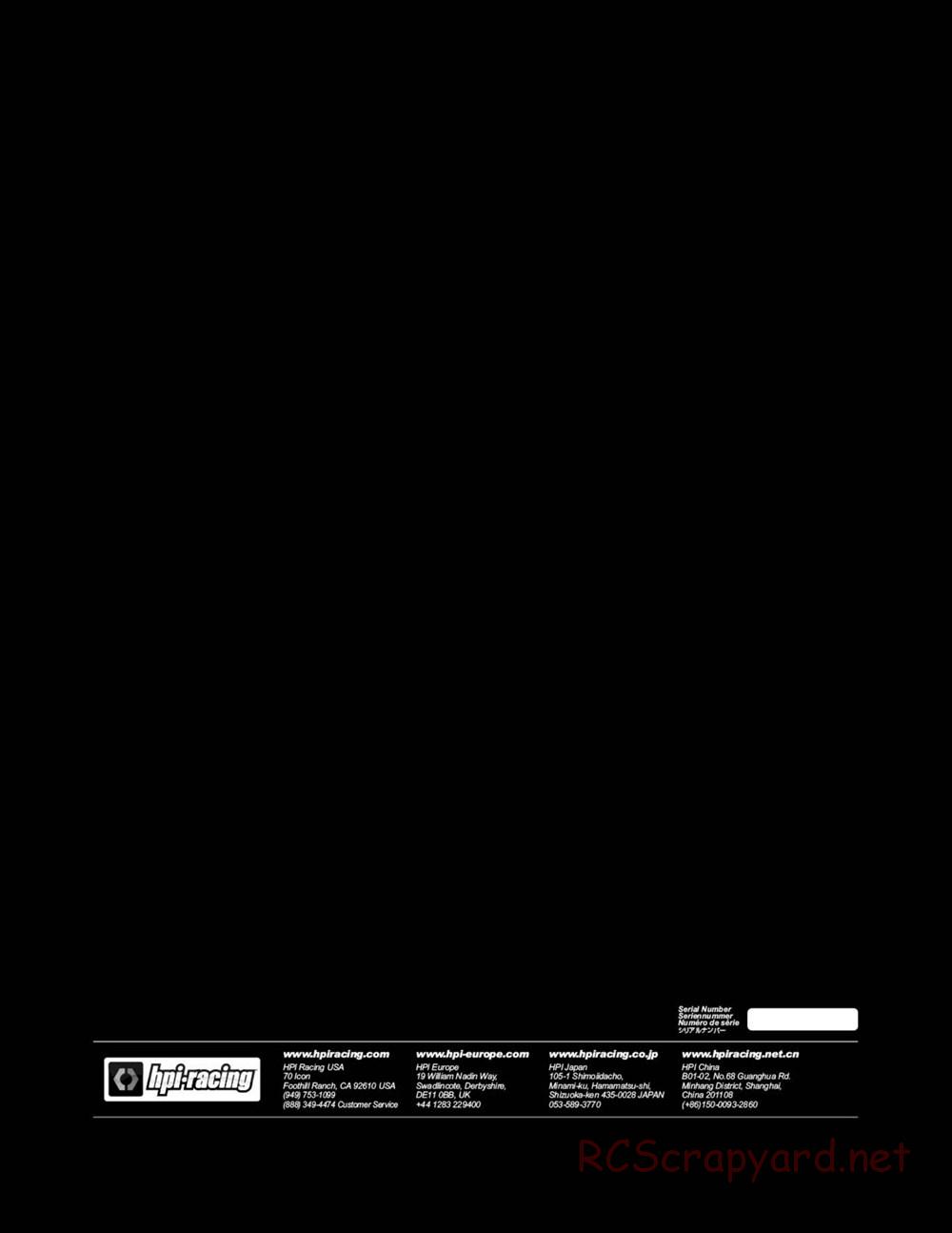 HPI - E10 - Exploded View - Page 52