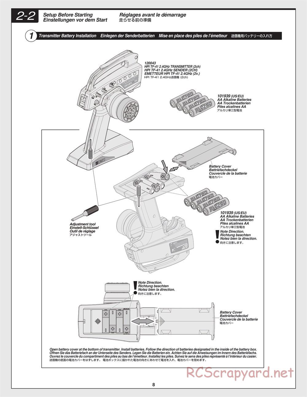 HPI - E10 - Manual - Page 8