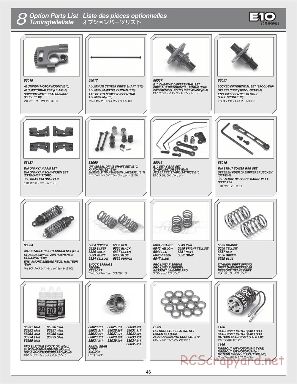 HPI - E10 - Manual - Page 46