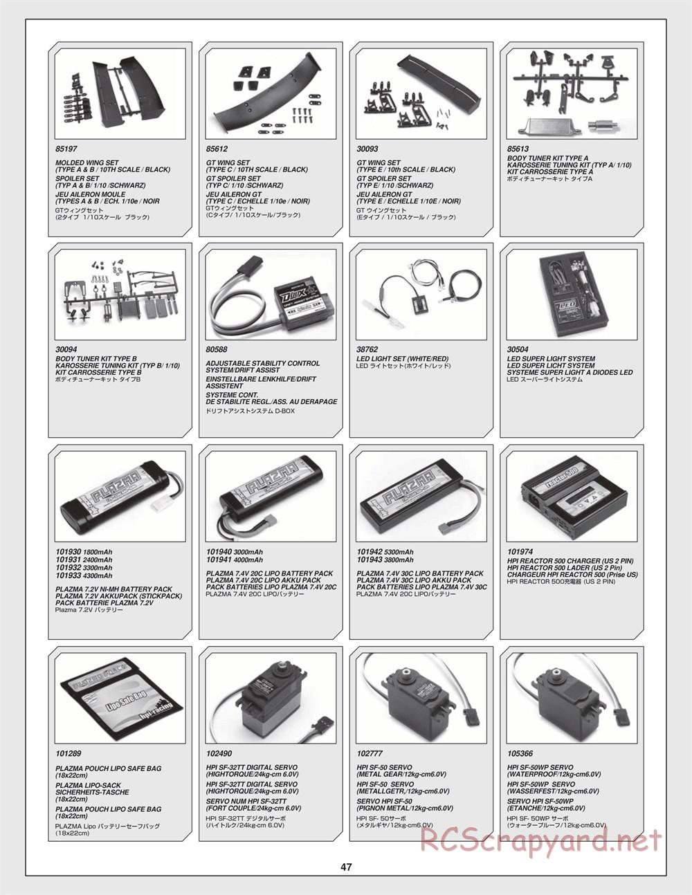 HPI - E10 - Manual - Page 47
