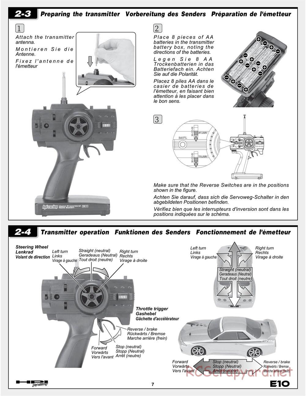 HPI - E10 - Manual - Page 7