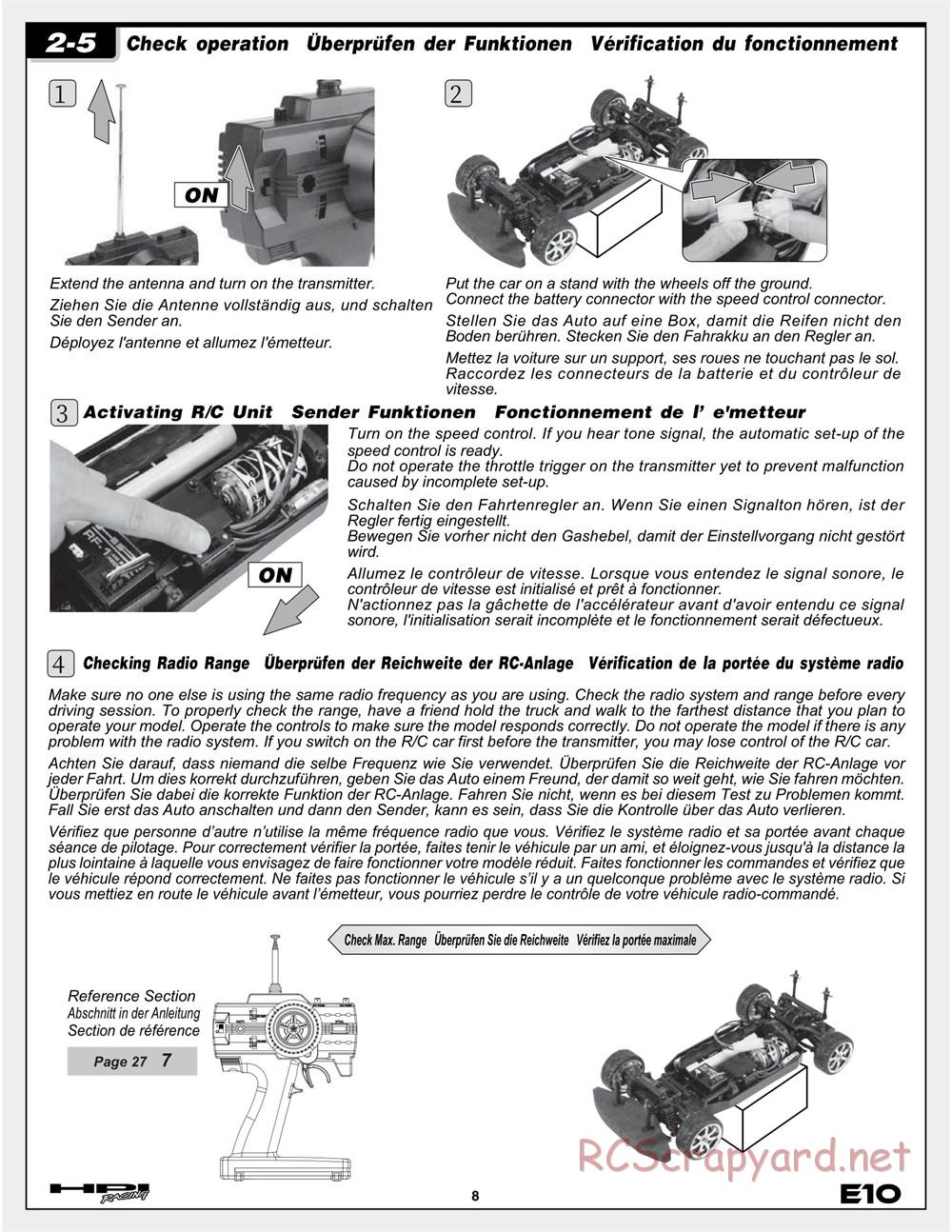 HPI - E10 - Manual - Page 8
