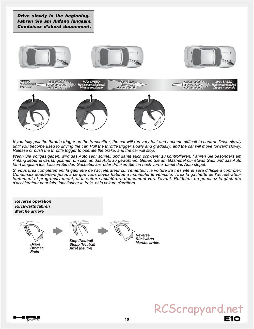 HPI - E10 - Manual - Page 10