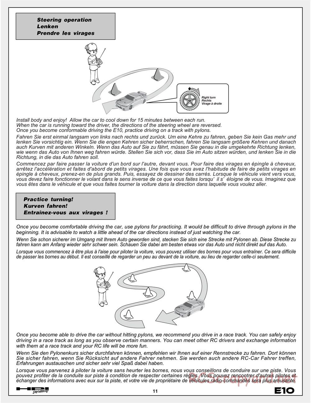 HPI - E10 - Manual - Page 11