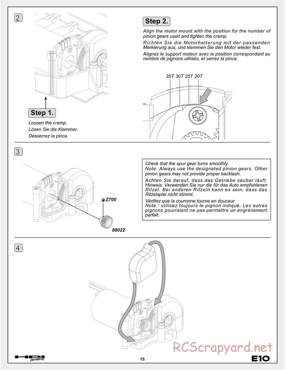 HPI - E10 - Manual - Page 15