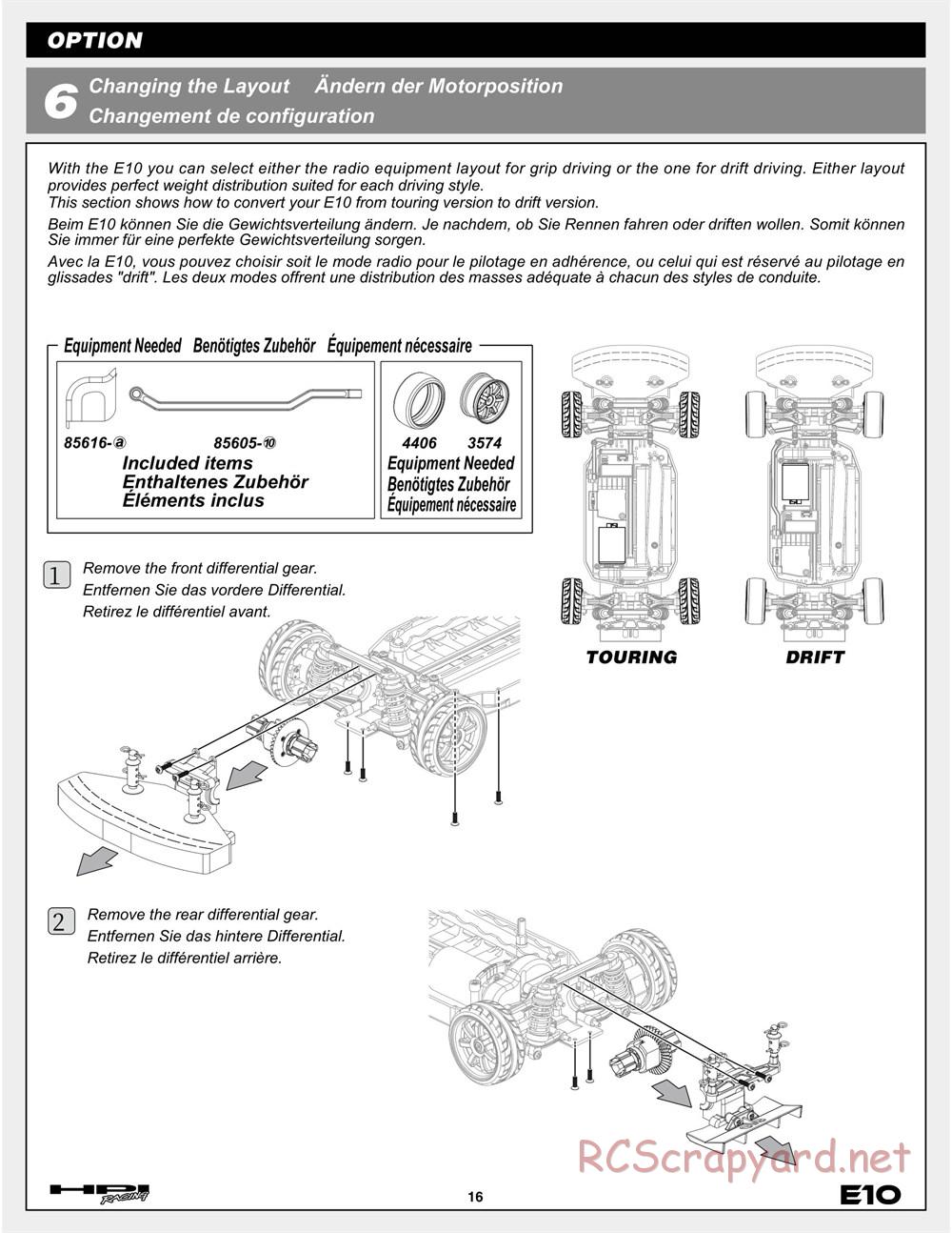 HPI - E10 - Manual - Page 16