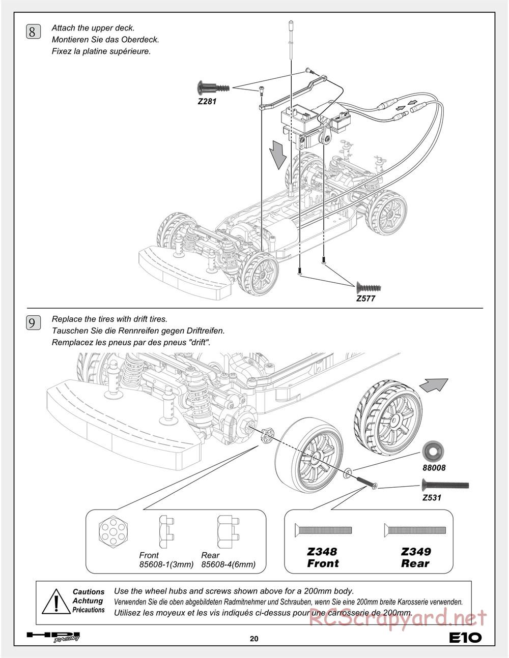 HPI - E10 - Manual - Page 20