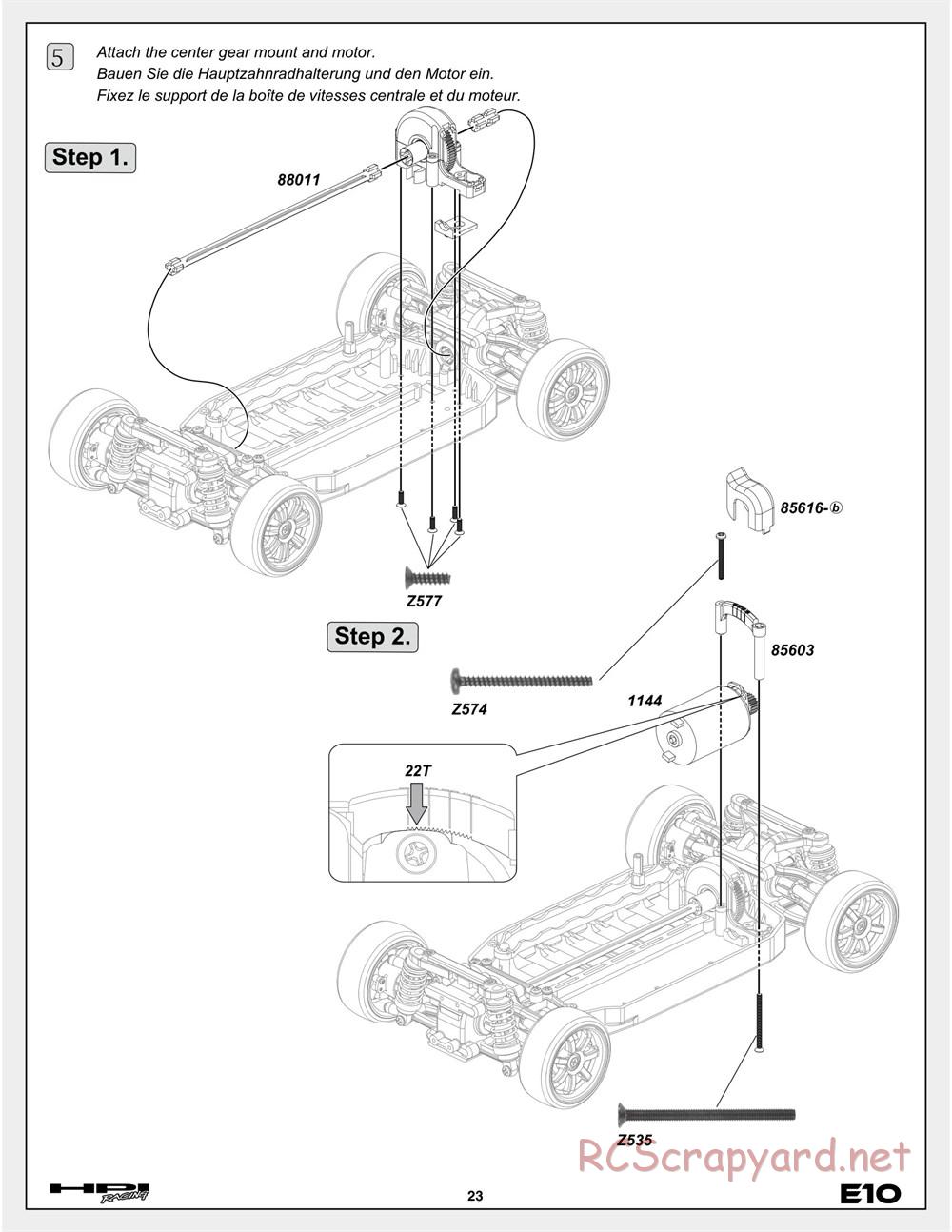 HPI - E10 - Manual - Page 23