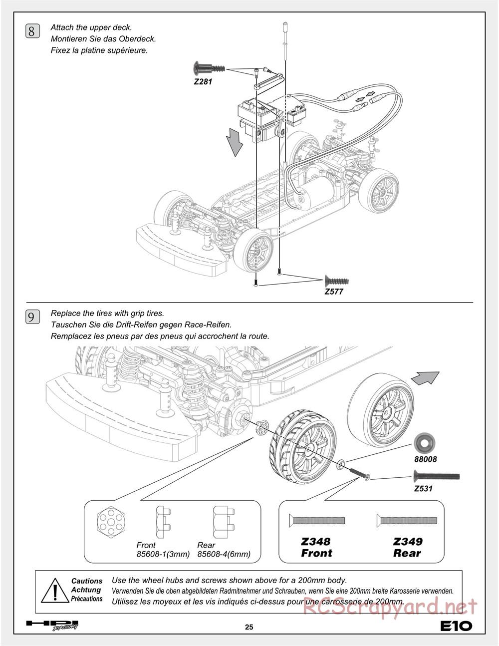 HPI - E10 - Manual - Page 25